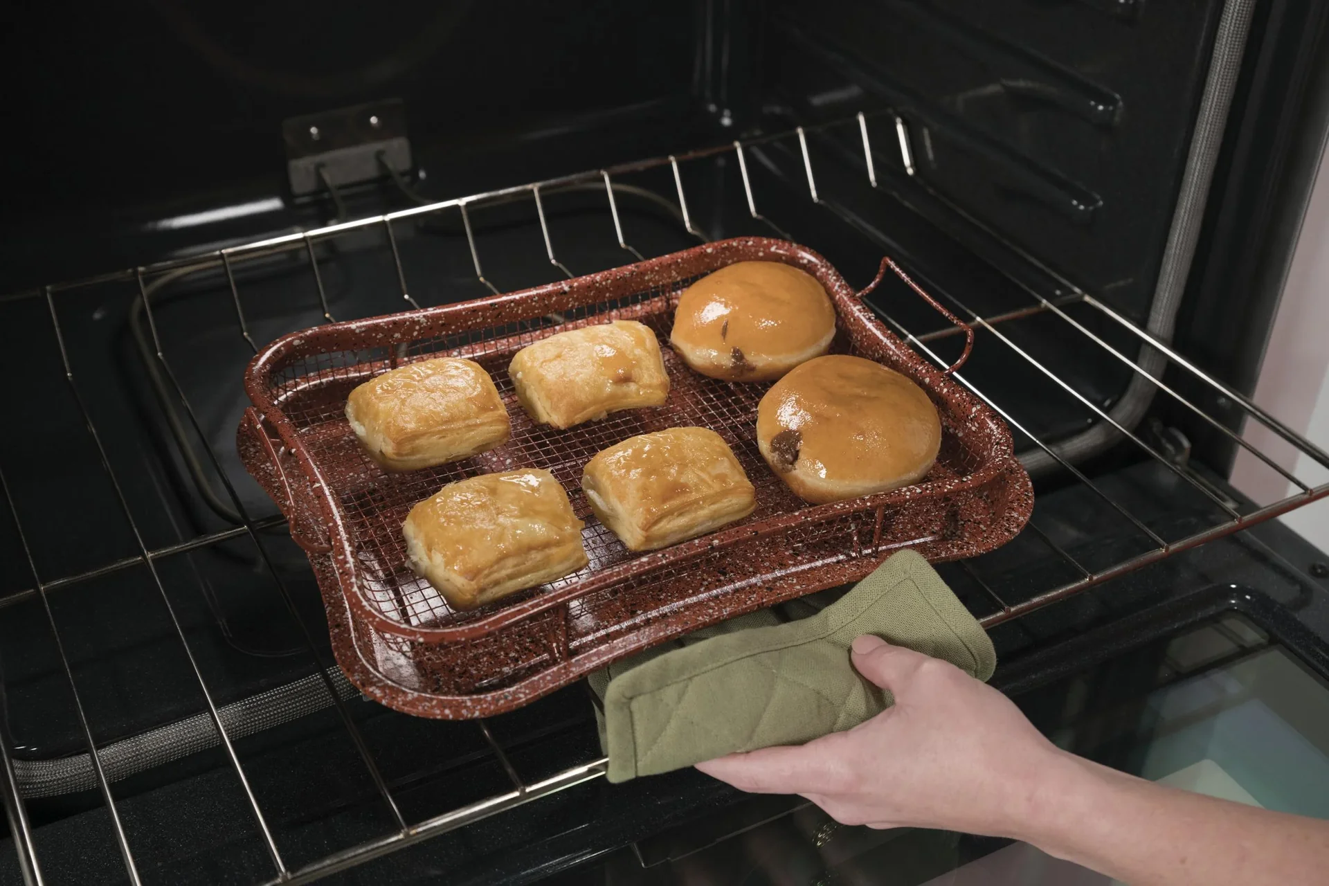 Backofen-Grillkorb "Super Crisper", 3-fach antihaftbeschichtet - 1