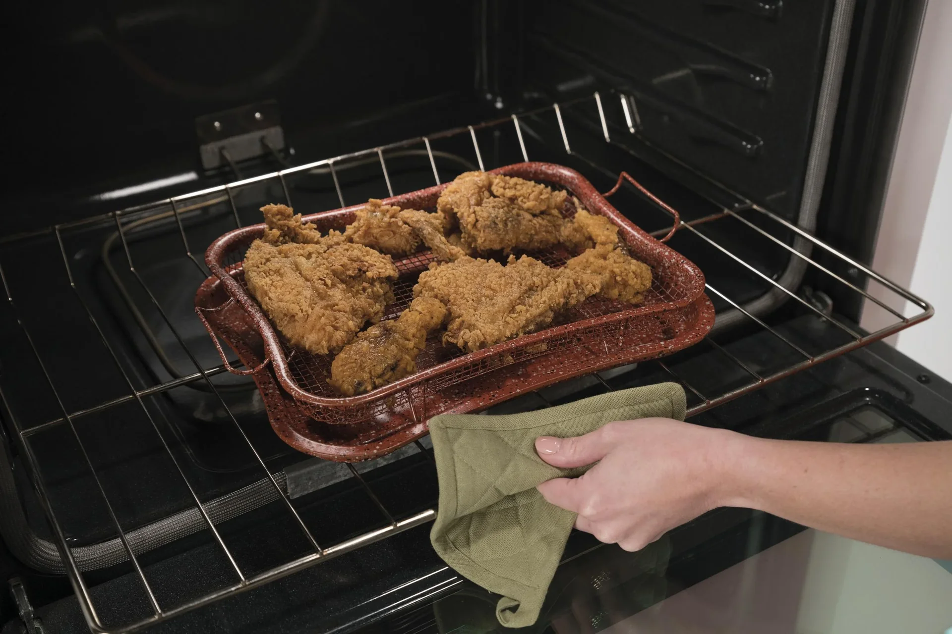 Backofen-Grillkorb "Super Crisper", 3-fach antihaftbeschichtet - 3