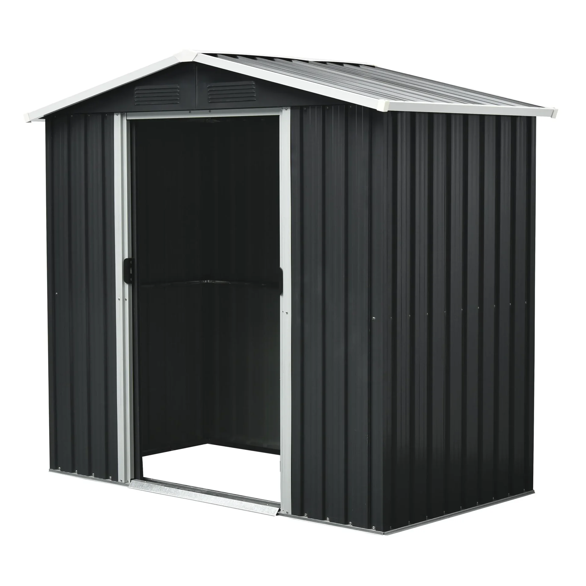 Gerätehaus Düsseldorf II 64, Schiefer/Creme - 2