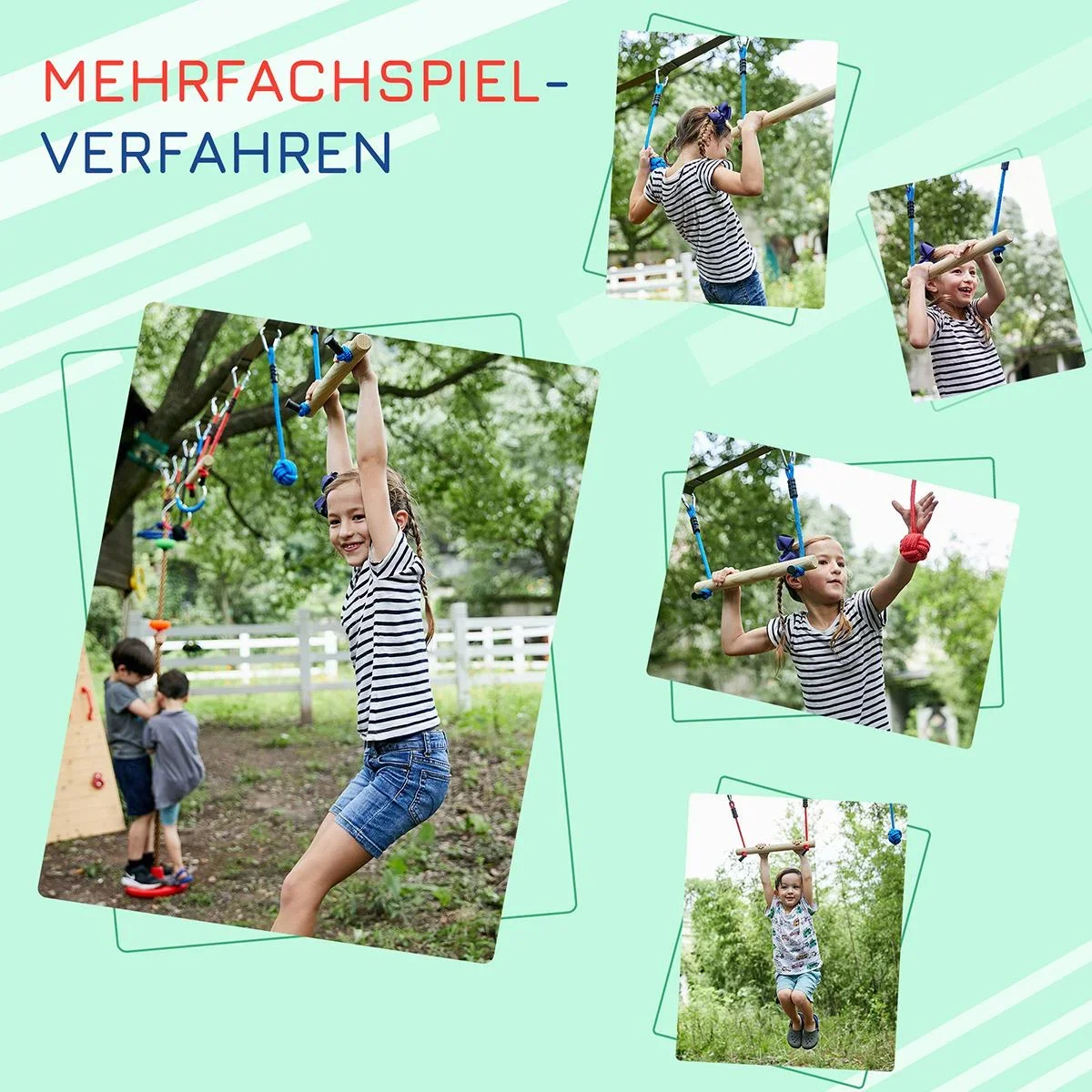 Kinder-Kletterset mit viel Zubehör mehrfarbig - 5