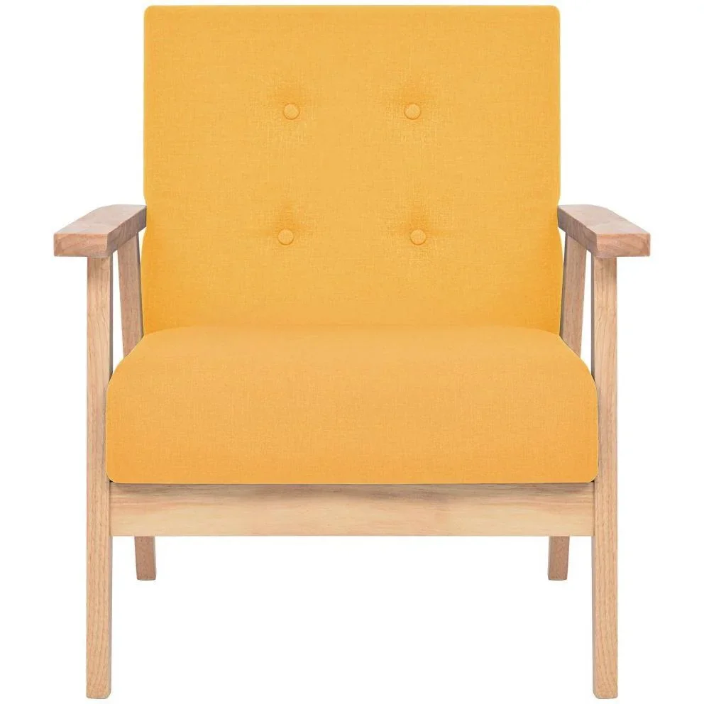 Sessel Stoff gelb - 4