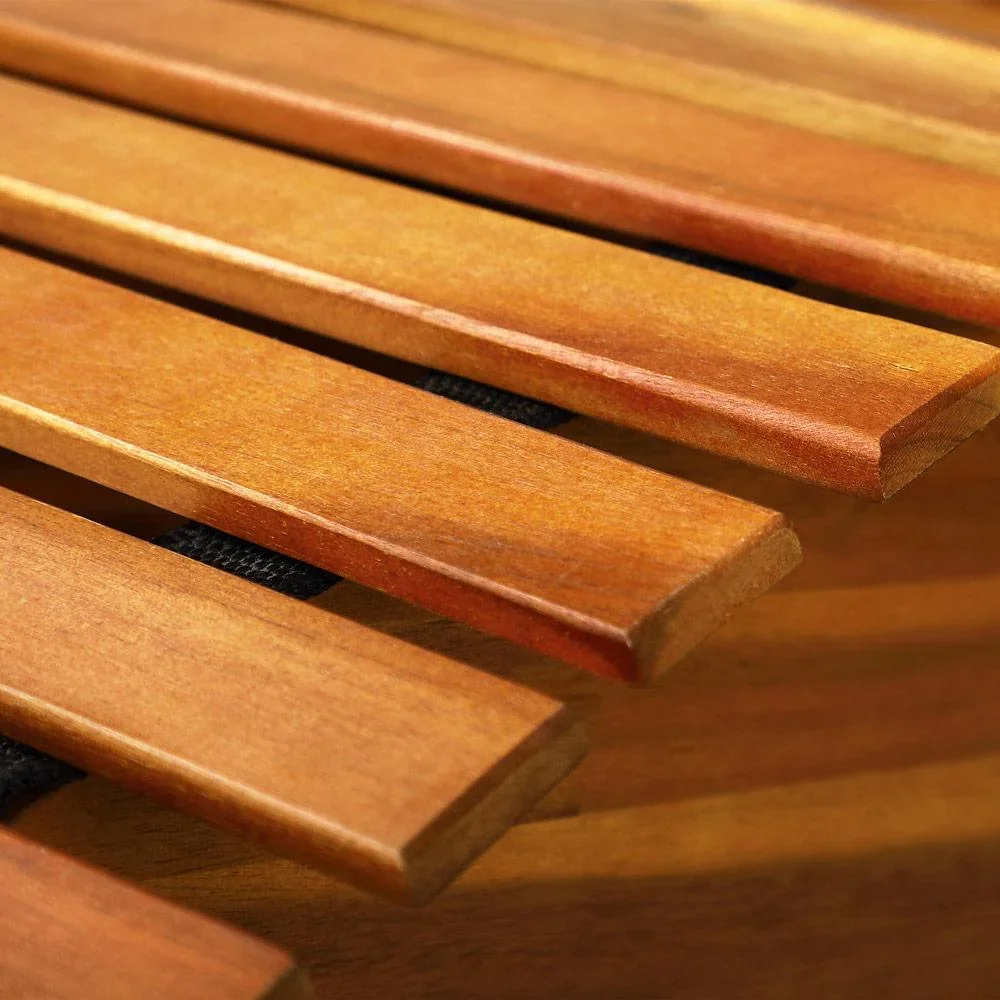 Ergonomische bequeme Schaukelliege für den Garten - Akazienholz FSC zertifiziert - 2 Stück - 150x60x93cm - 7