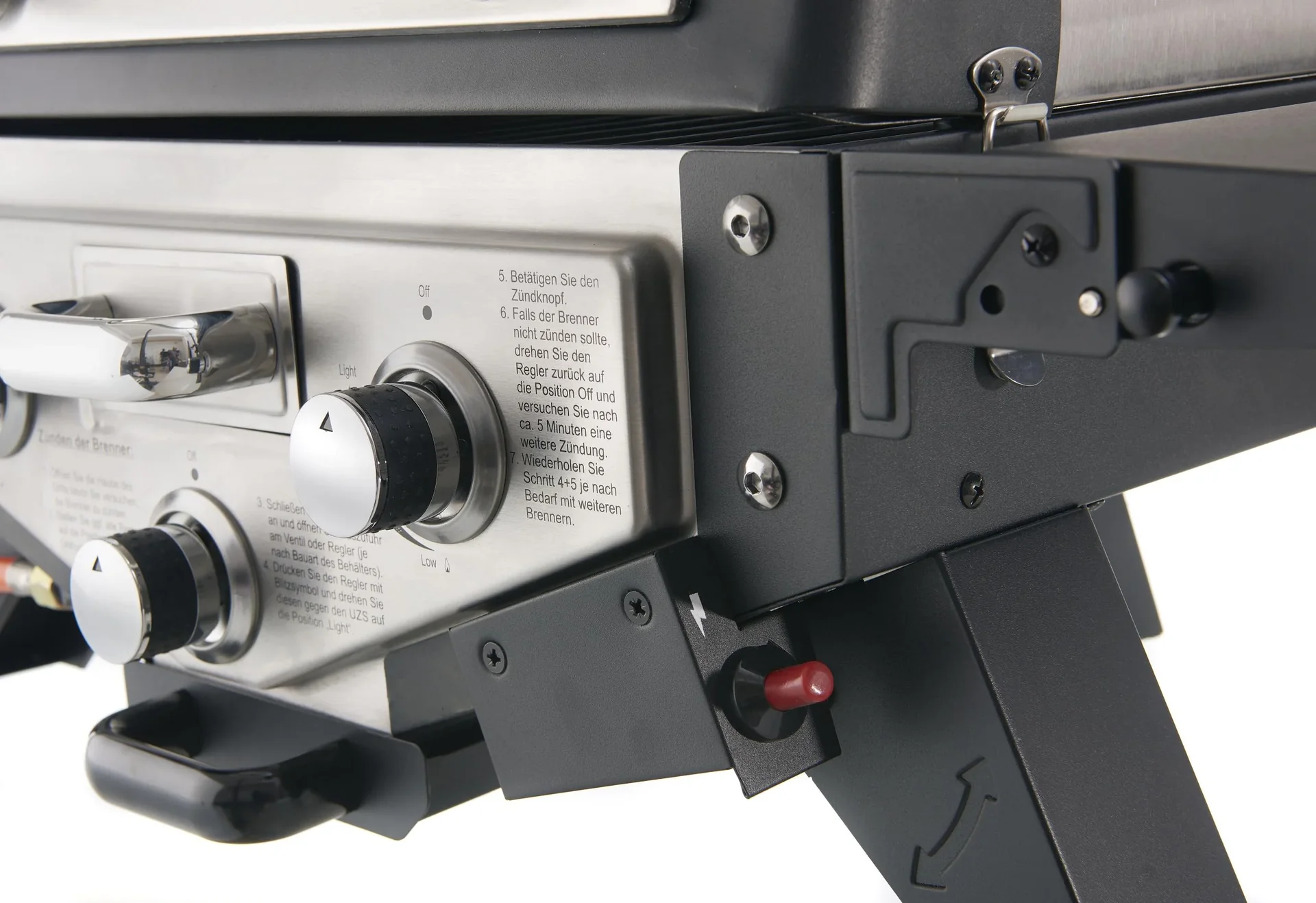 Tischgasgrill-Smoker "DALLAS" schwarz - 3