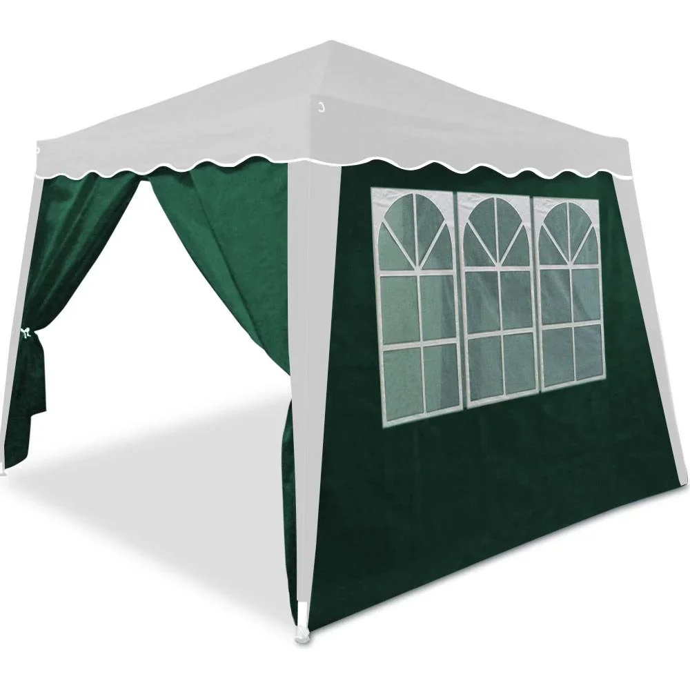 2x Seitenwand Faltpavillon Capri grün 3x3m - 0