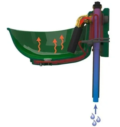 Tränkebecken 24 V, Heizkabel ca. 31 W zur Beheizung von Becken und Ventil - 1