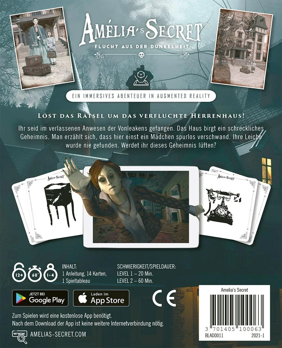 Gesellschaftsspiel Amelia's Secret: Flucht aus der Dunkelheit - 0
