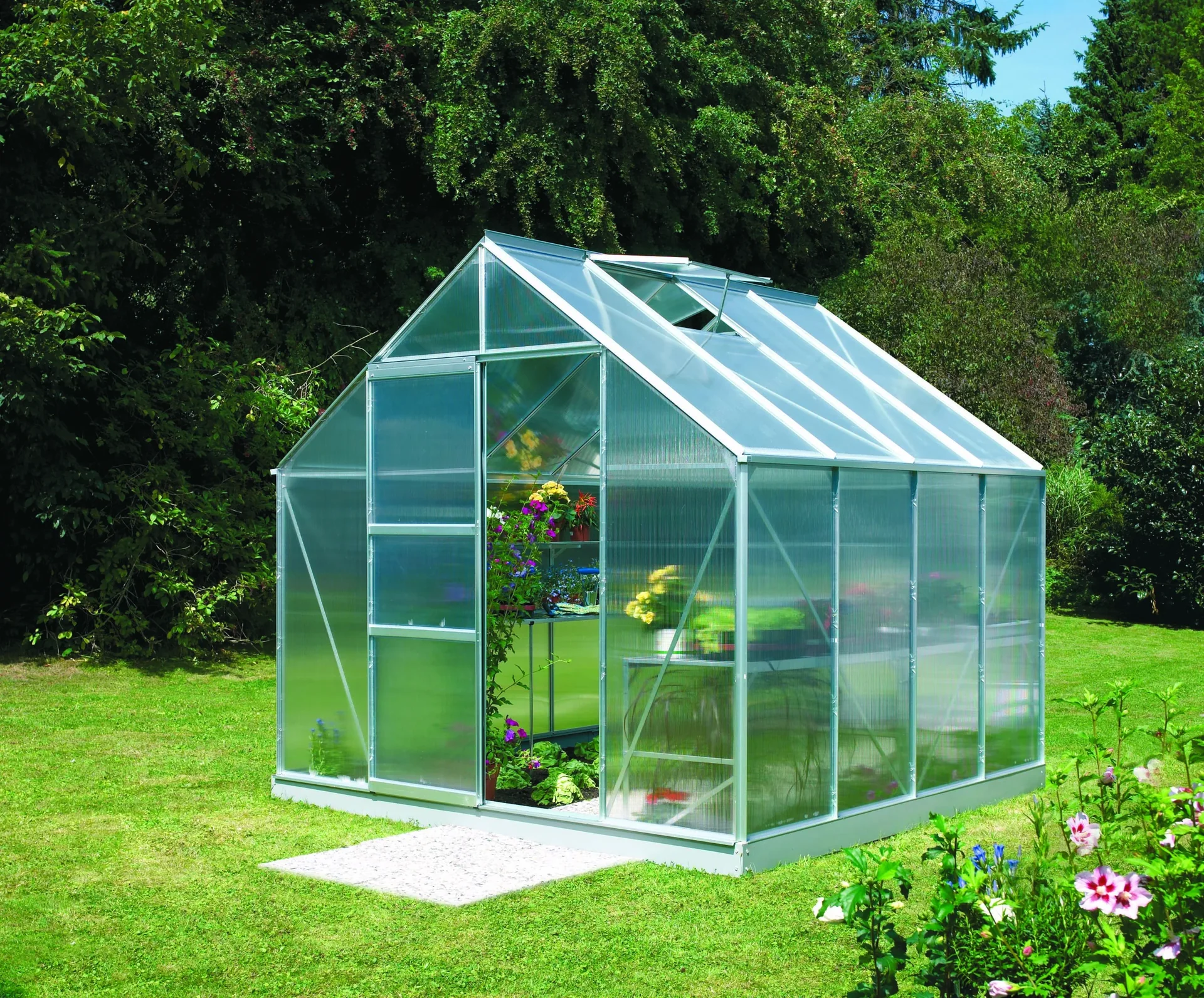 Gewächshaus Merkur 6700 HKP 4 mm, Farbe alu - 0