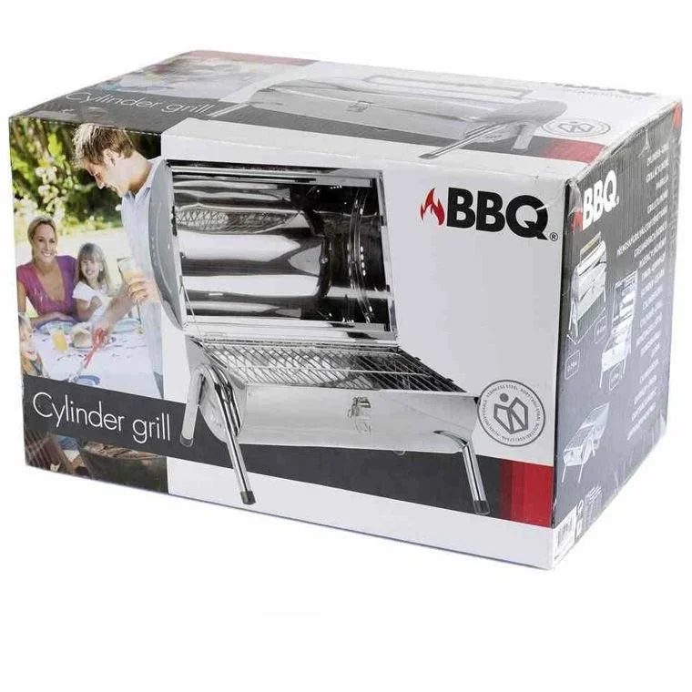 BBQ Collection Holzkohlegrill - Zylinder - Chrom - 0