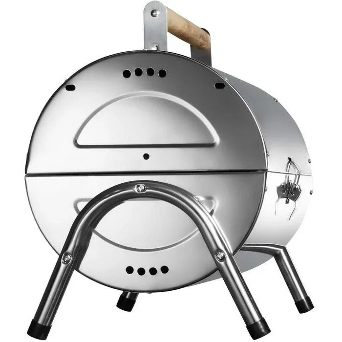BBQ Collection Holzkohlegrill - Zylinder - Chrom - 2