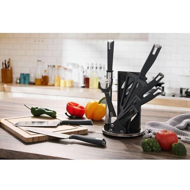 Küchenmesserset -mit Standard- 8-teilig -Grau - 4