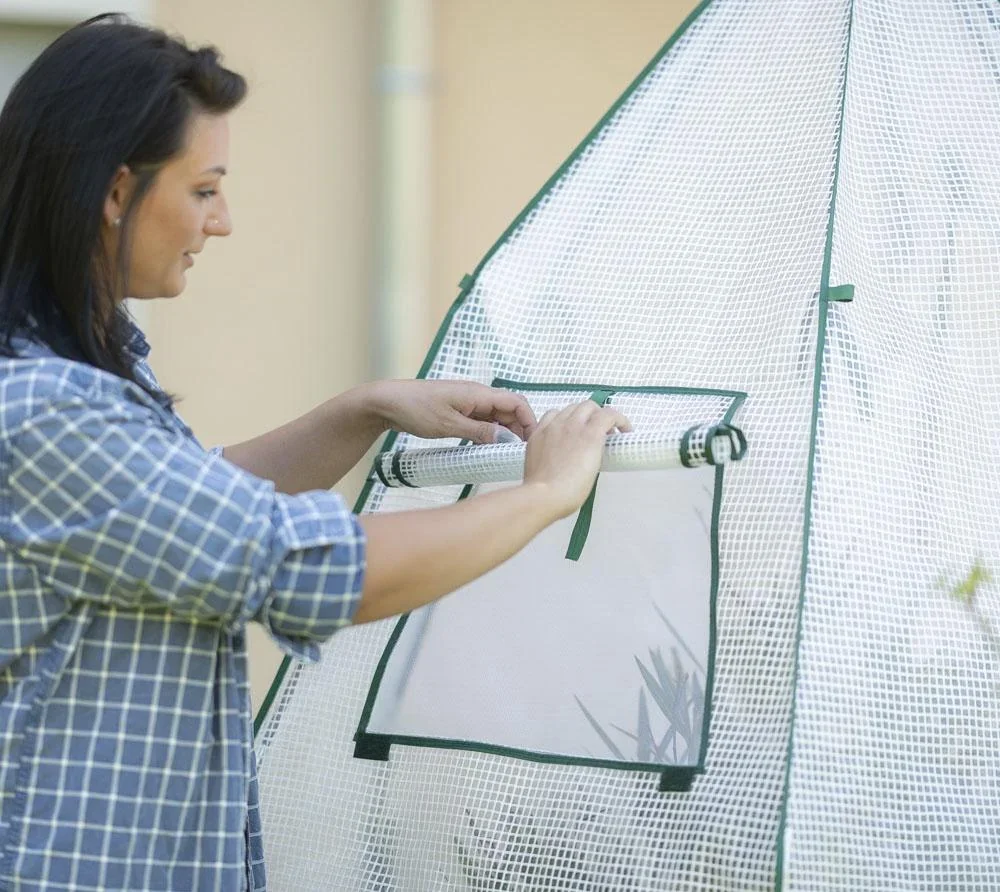 Zelt Winterzelt 160x160x183 cm Weiß - 3