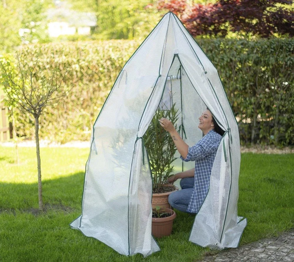 Zelt Winterzelt 160x160x183 cm Weiß - 6