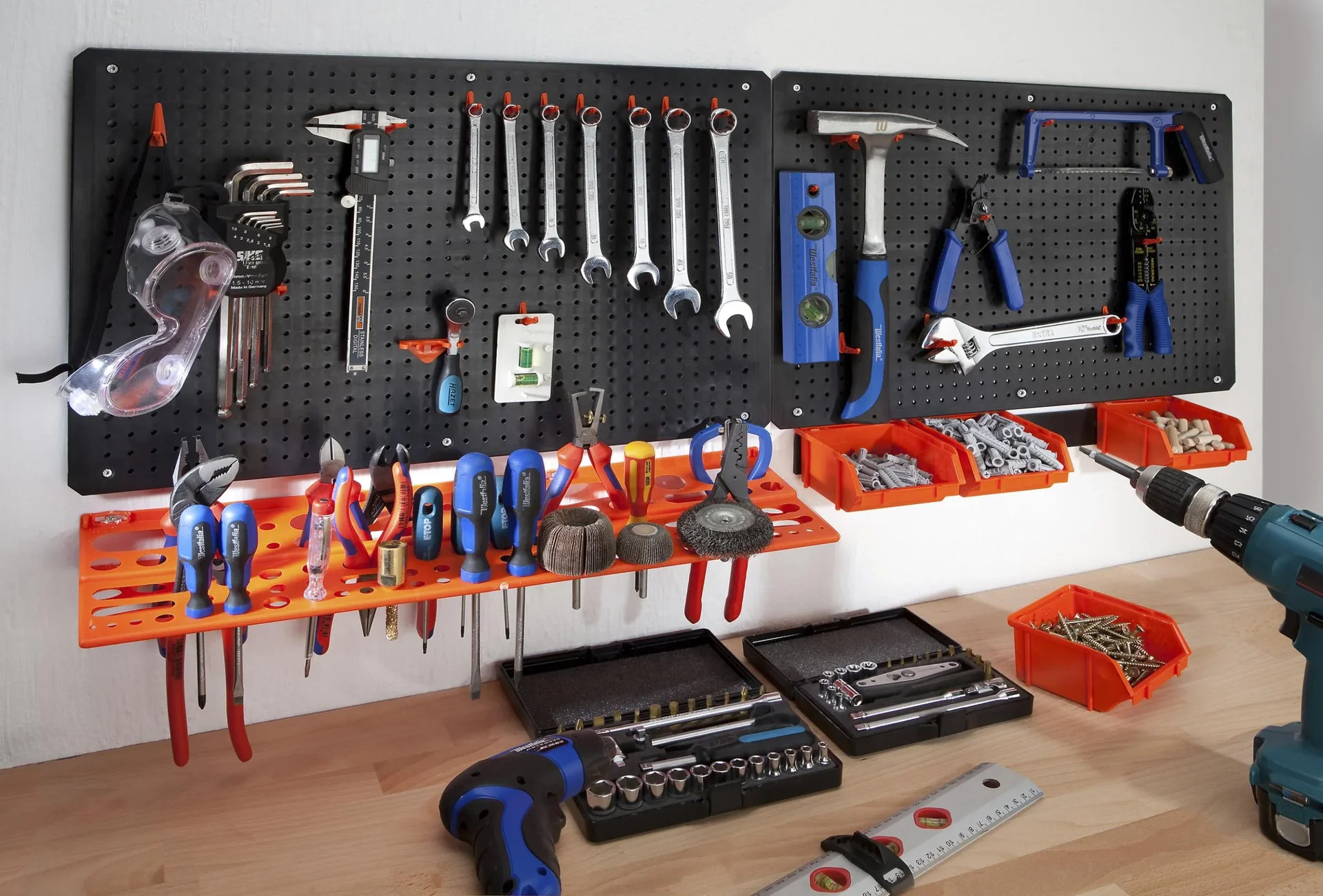 Sichtboxen Set 48 x 6,5 x 12 cm - 5-teilig - 0