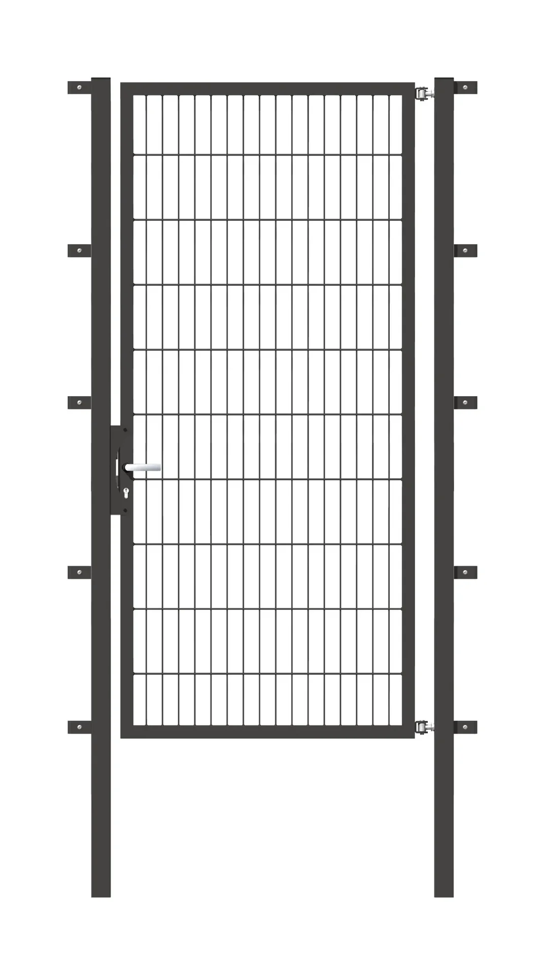Einzeltor Flexo mit Zubehör, anthrazit/ Breite 100 cm, Höhe 200 cm - 1