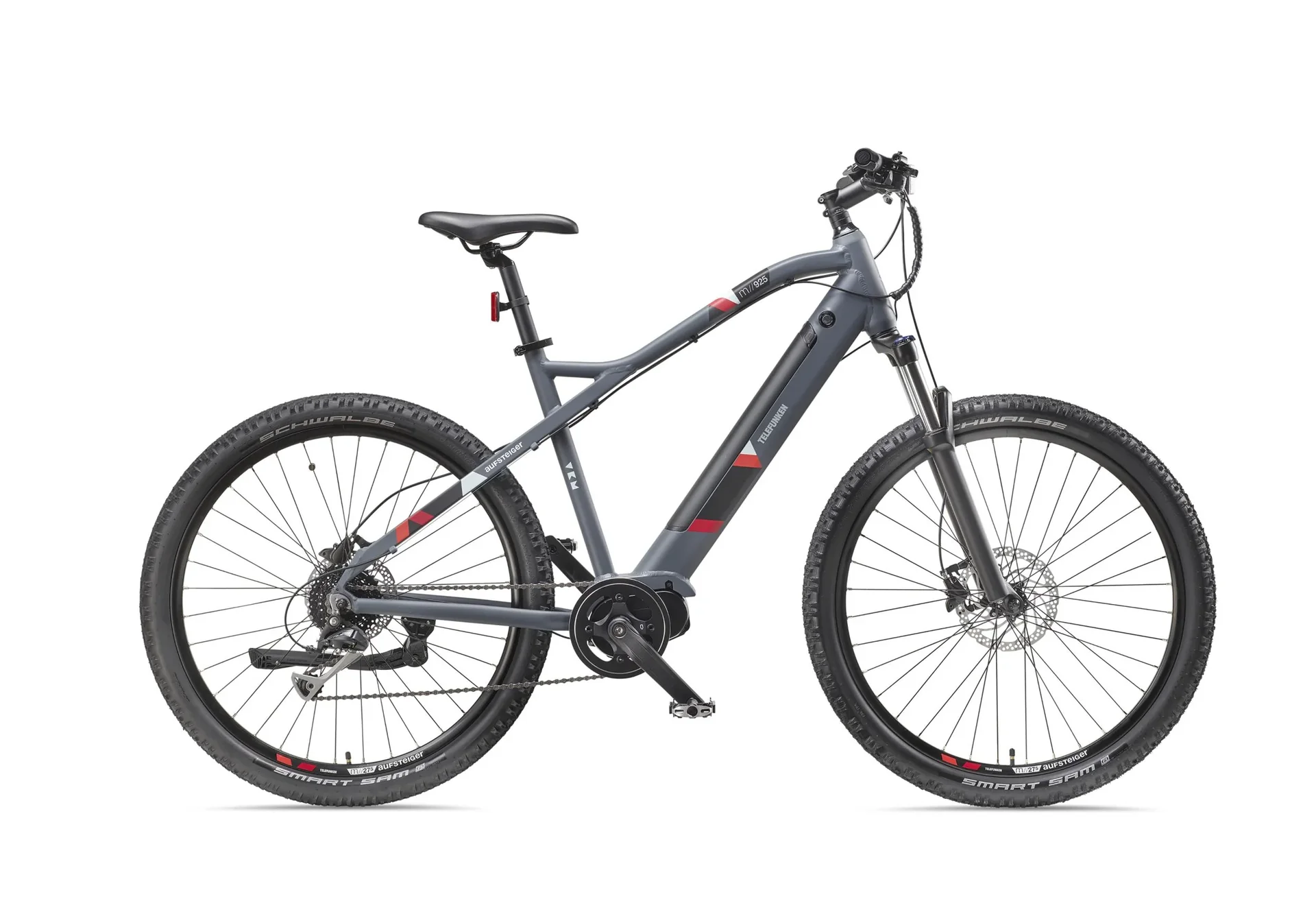 Unisex Alu MTB E-Bike 27,5 Zoll, 8-Gang Kettenschaltung, grau, Aufsteiger M925 Hardtail - 3