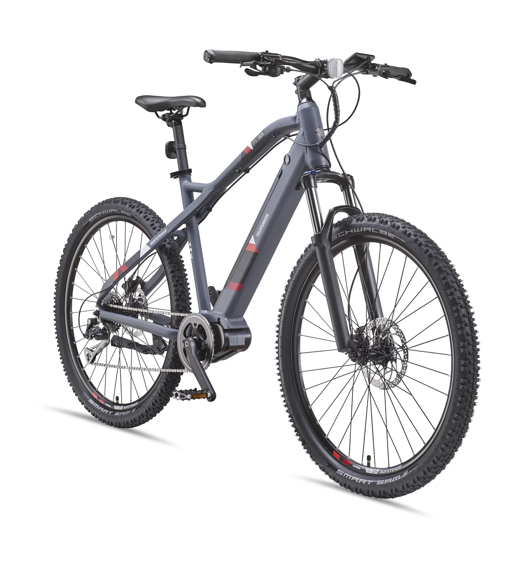 Unisex Alu MTB E-Bike 27,5 Zoll, 8-Gang Kettenschaltung, grau, Aufsteiger M925 Hardtail - 6