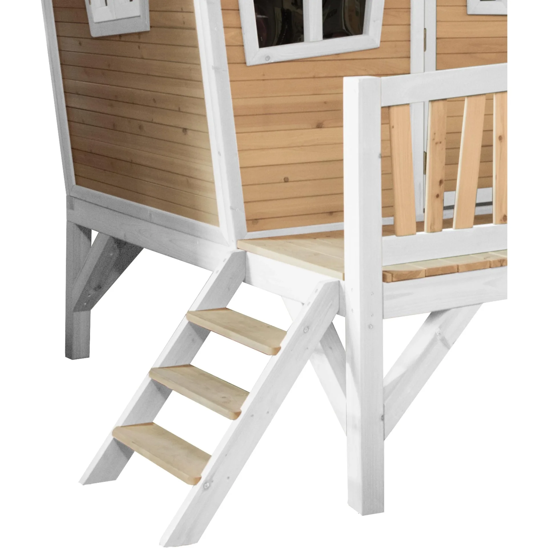 Emma Spielhaus Braun/Weiß - Blaue Rutsche - 5