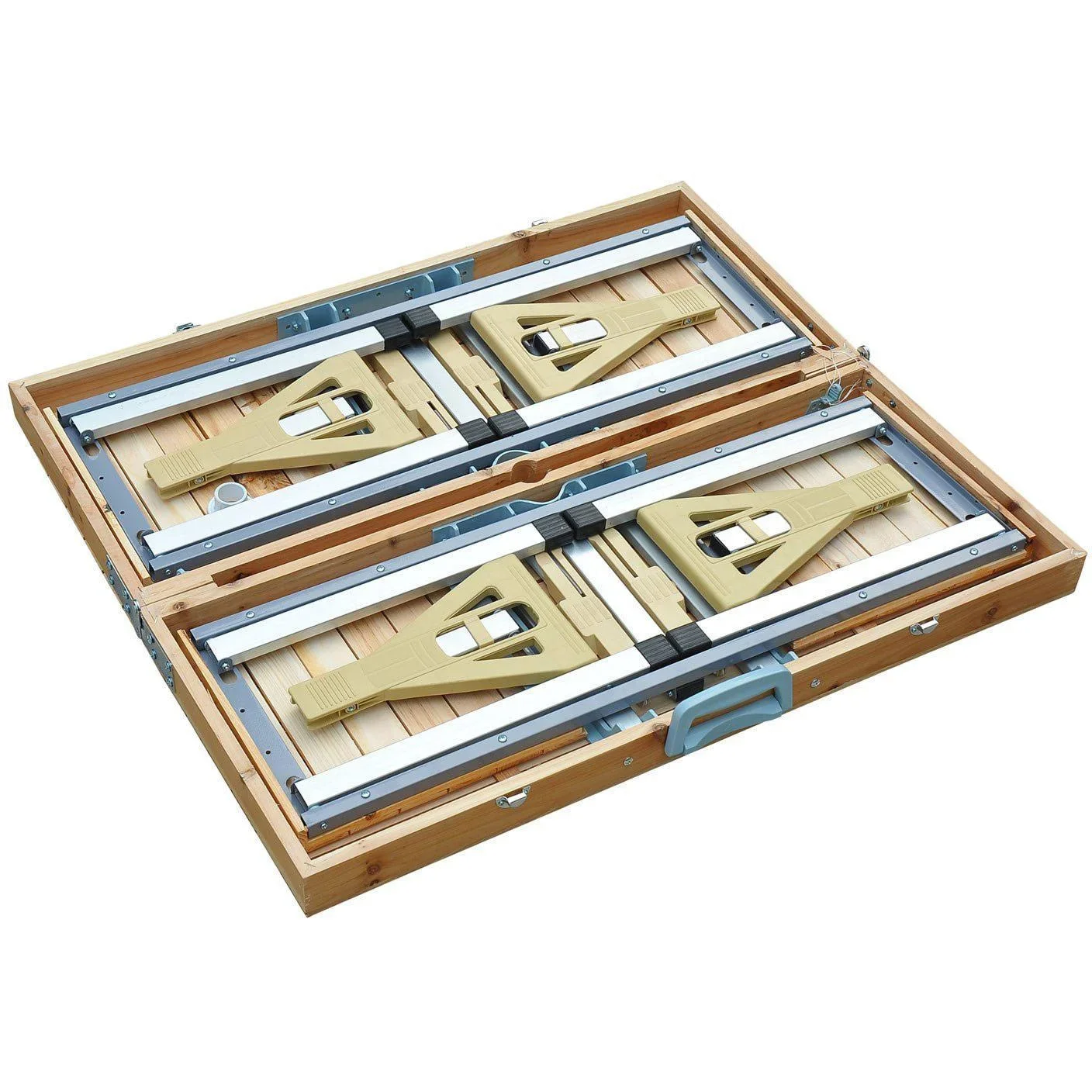 Holz Campingtisch Klapptisch Picknick Bank Esstisch - 3