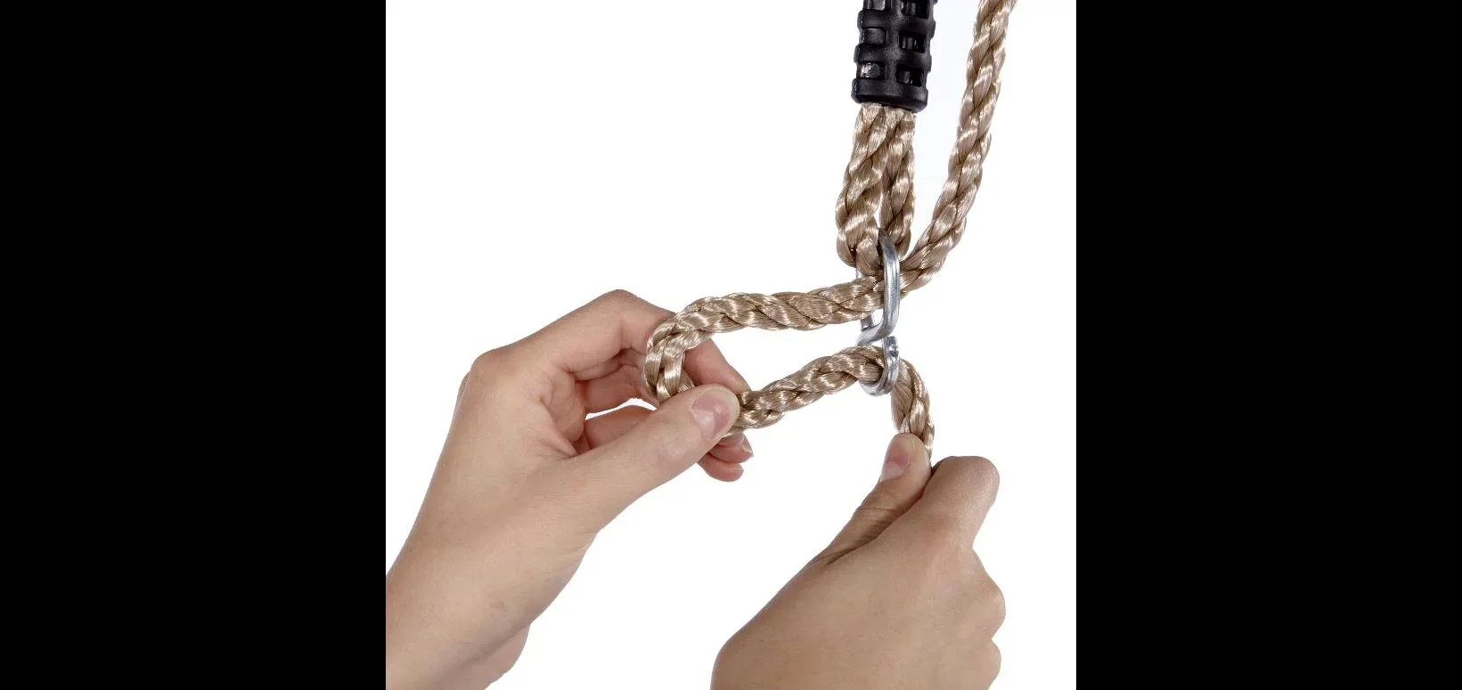 Holz Aussichtsturm mit Doppelschaukel, Outdoor-Spielturm, Kletterwand, Rutsche, Sandkasten, Kreidetafel, natur - 7