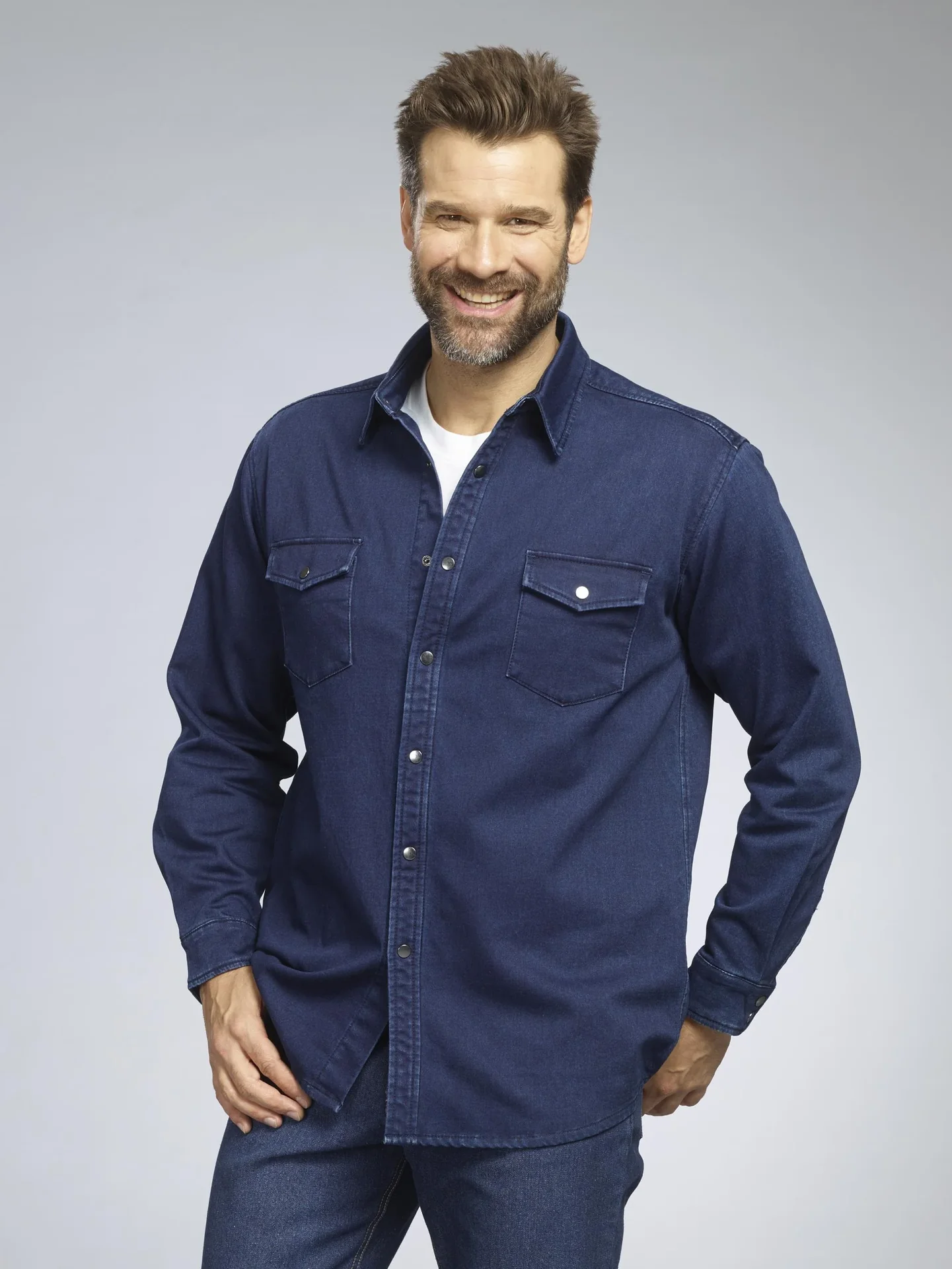 Jeanshemd, Farbe jeansblau, Gr.M - 1