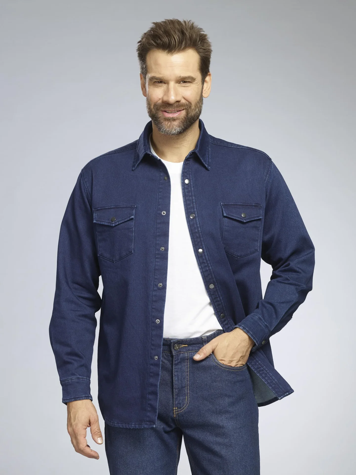 Jeanshemd, Farbe jeansblau, Gr.M - 2