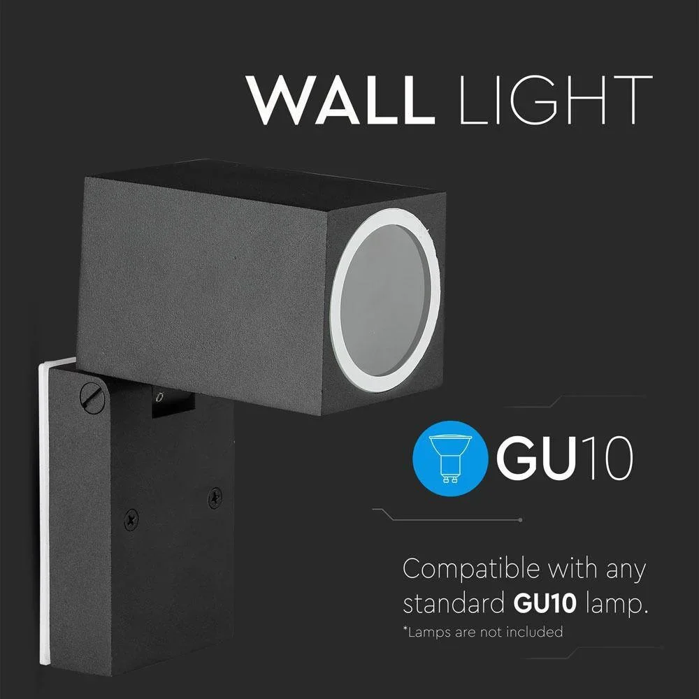 VT-7611 Wandleuchte außen - einstellbar - GU10 - Aluminium - IP44 - 0