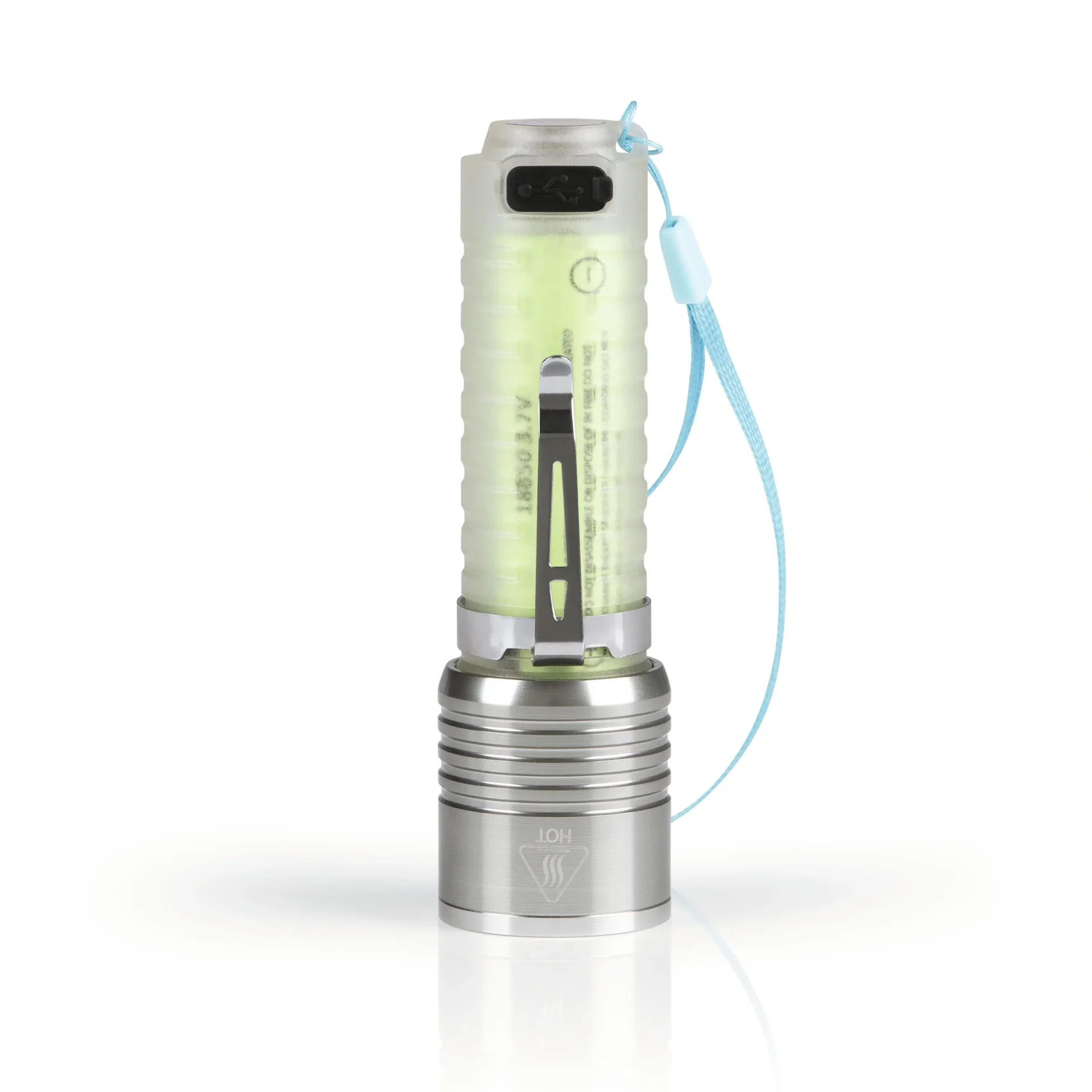 Power Taschenlampe mit fluoreszierendem Griff, aufladbar - 3