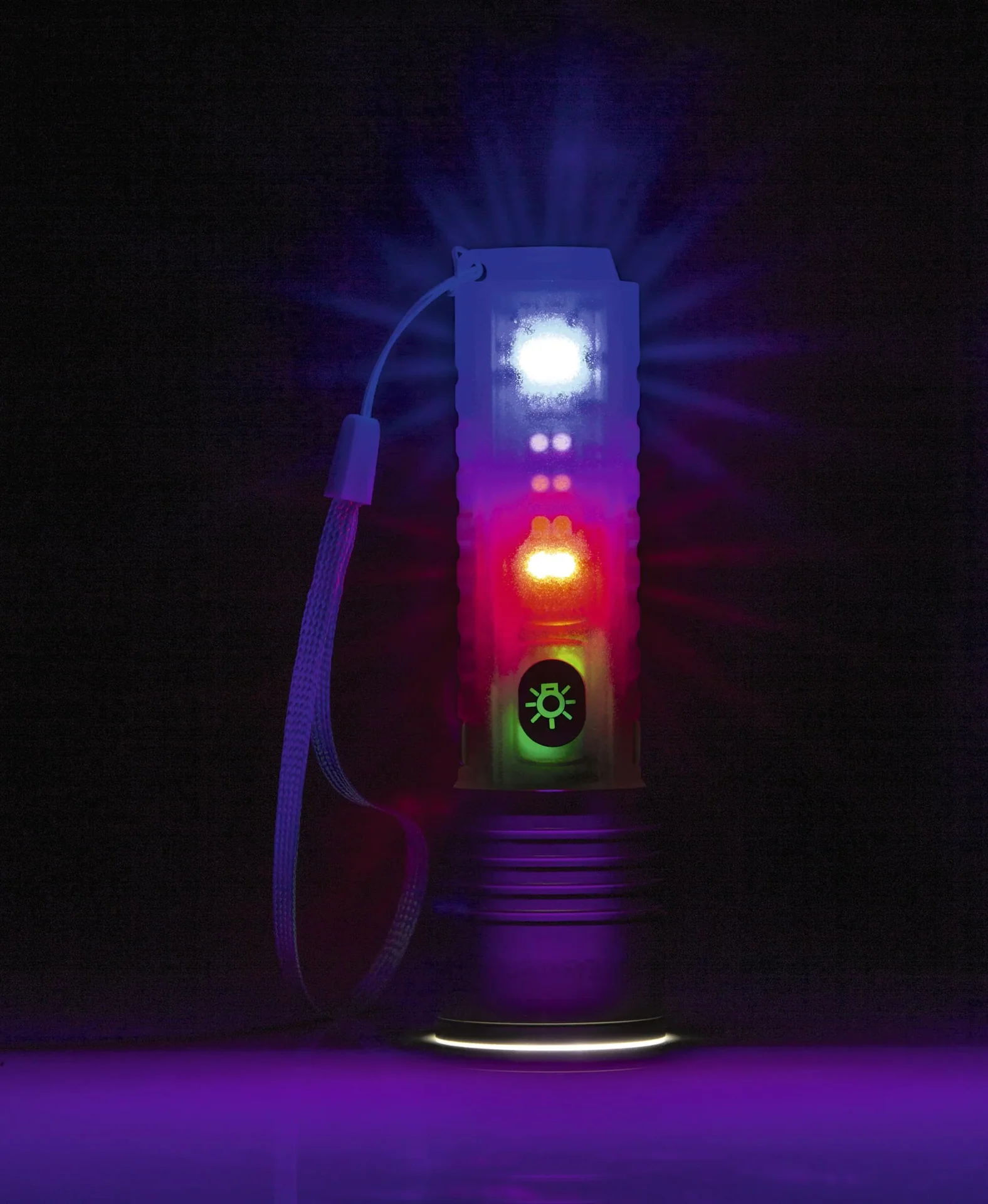 Power Taschenlampe mit fluoreszierendem Griff, aufladbar - 9