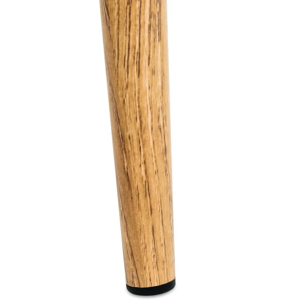 Design-Stuhl mit Stoffbezug schwarz 4 Stück - 1