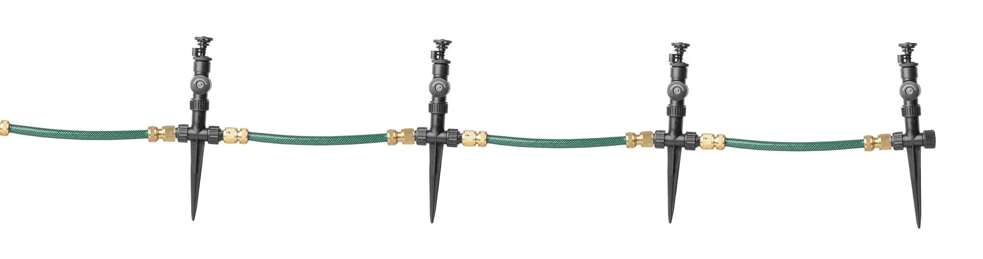 Wassersparender Rasensprenkler, 180° Schwenkkopf - 1