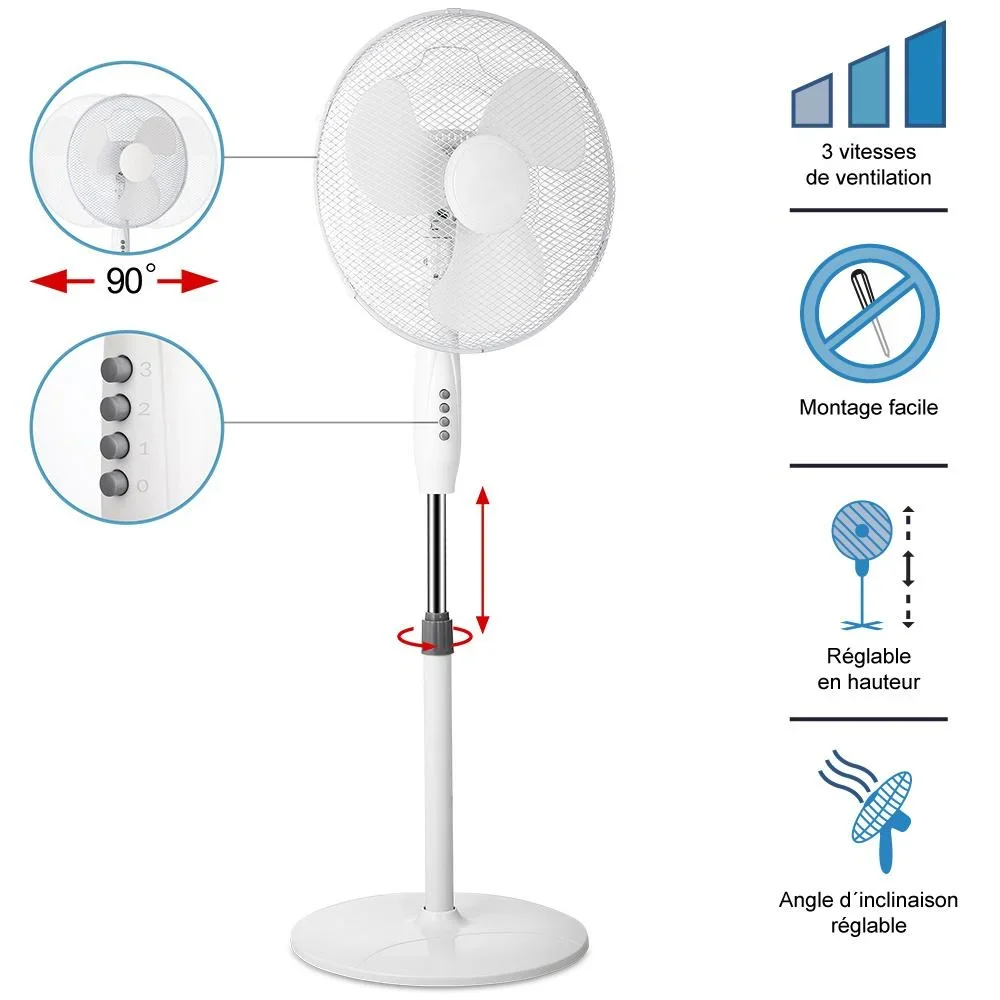 Lüfter weiß Ø43cm 54dB - 1