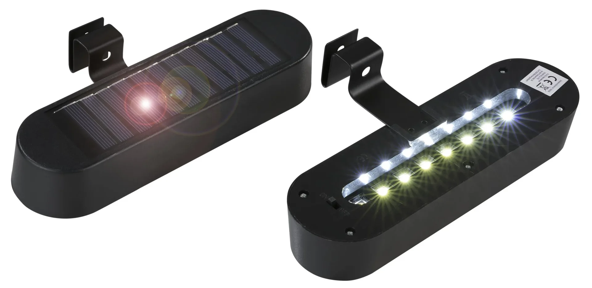 Solar LED Dachrinnenleuchte - 2 Stück - 0