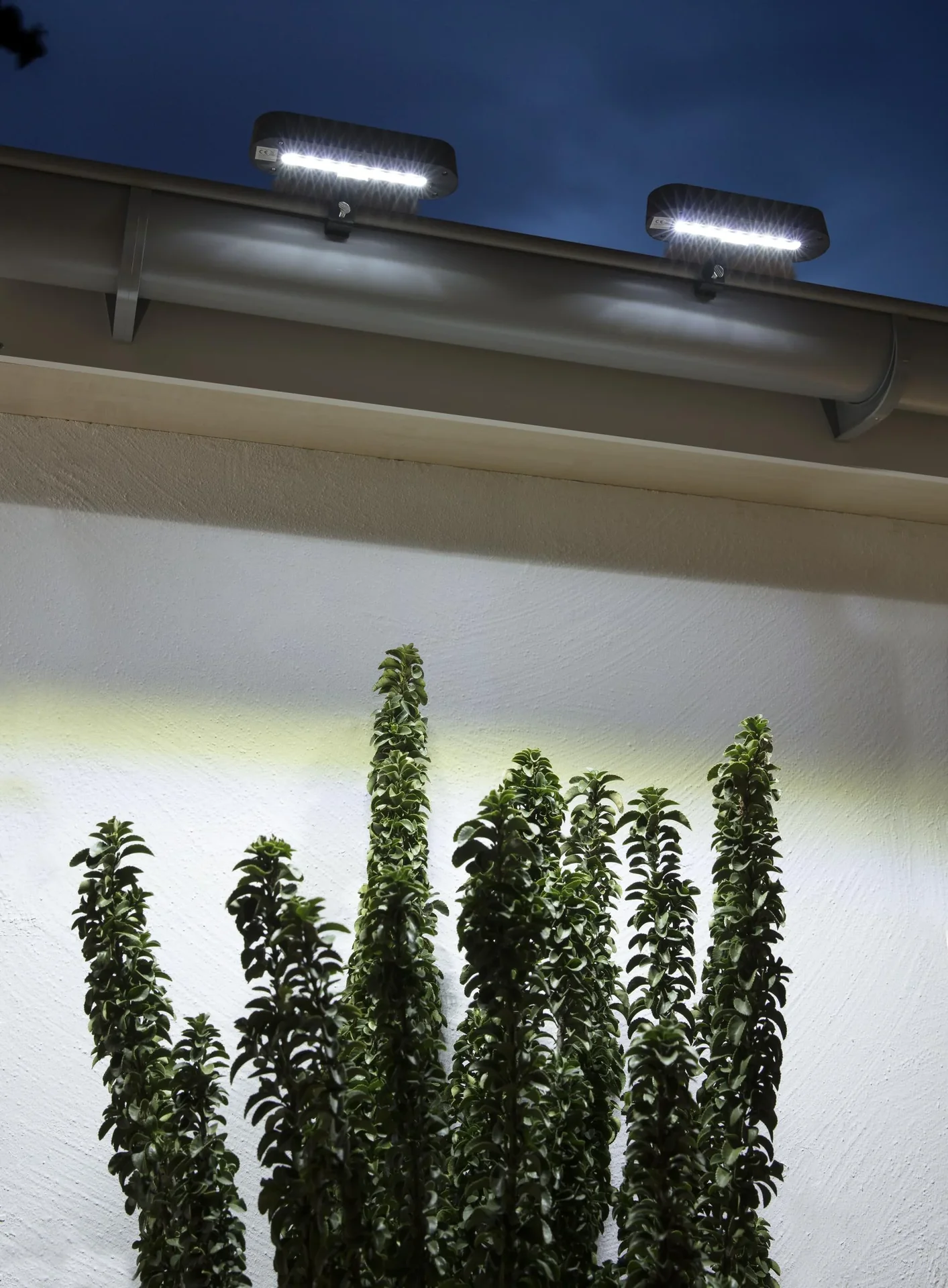 Solar LED Dachrinnenleuchte - 2 Stück - 1