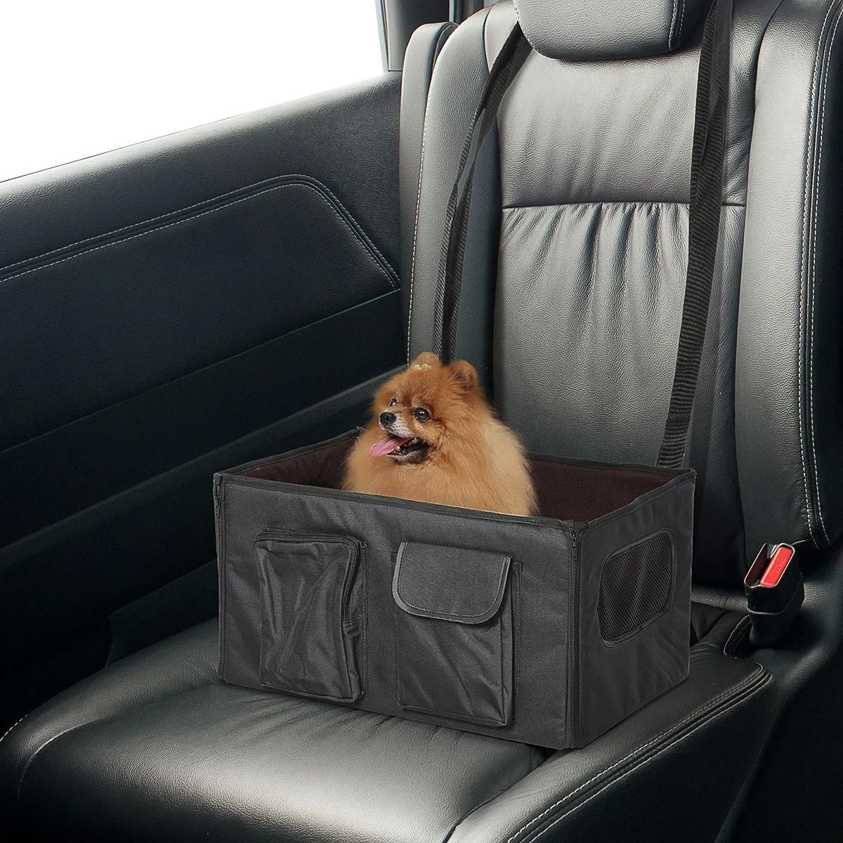 Hundetransportbox fürs Auto schwarz - 0