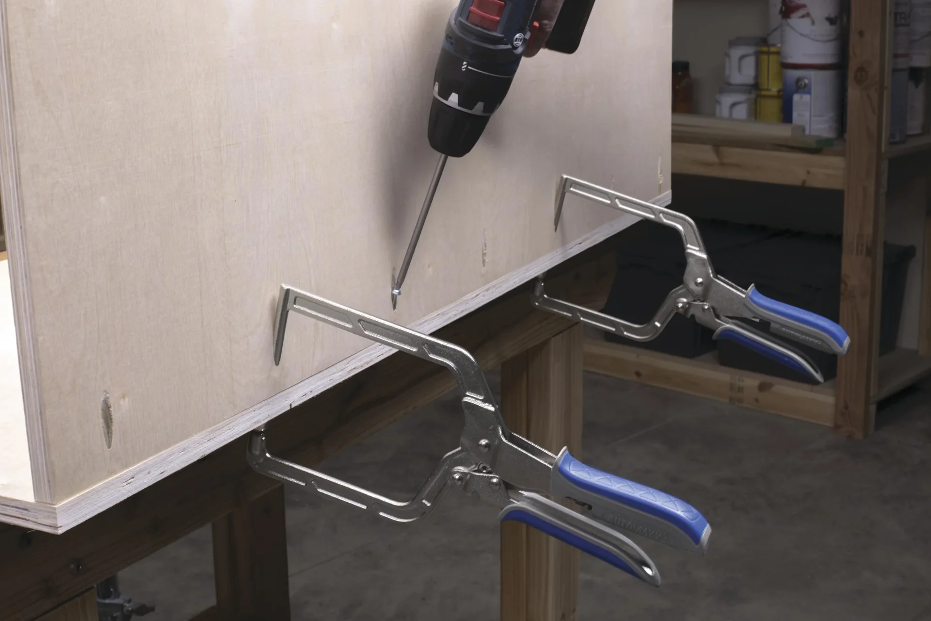 Zwinge für Taschenlöcher mit automatischer Justierung - 0