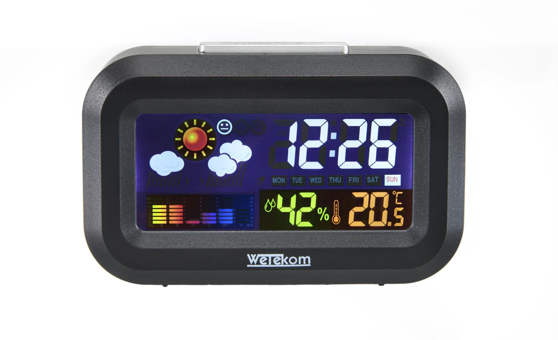 10in1 Wetterstation mit Multicolor LCD Display - 0
