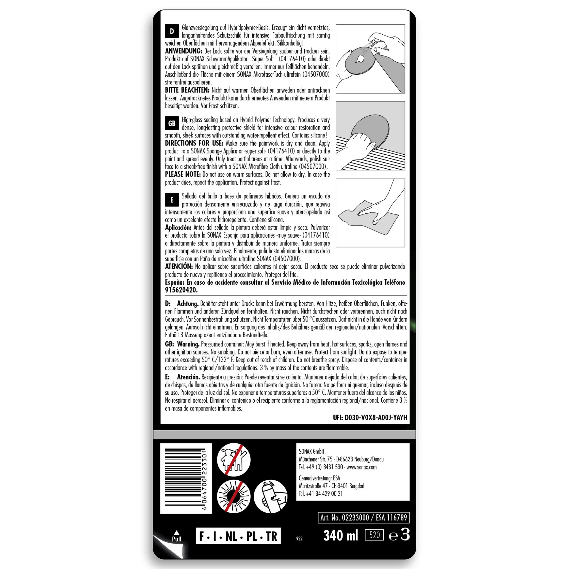 PROFILINE Polymer Net Shield 340 ml - 2
