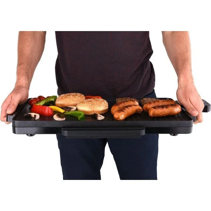 LUND Elektrischer Tischgrill/Griddle - 2000W - 49X27CM - 4