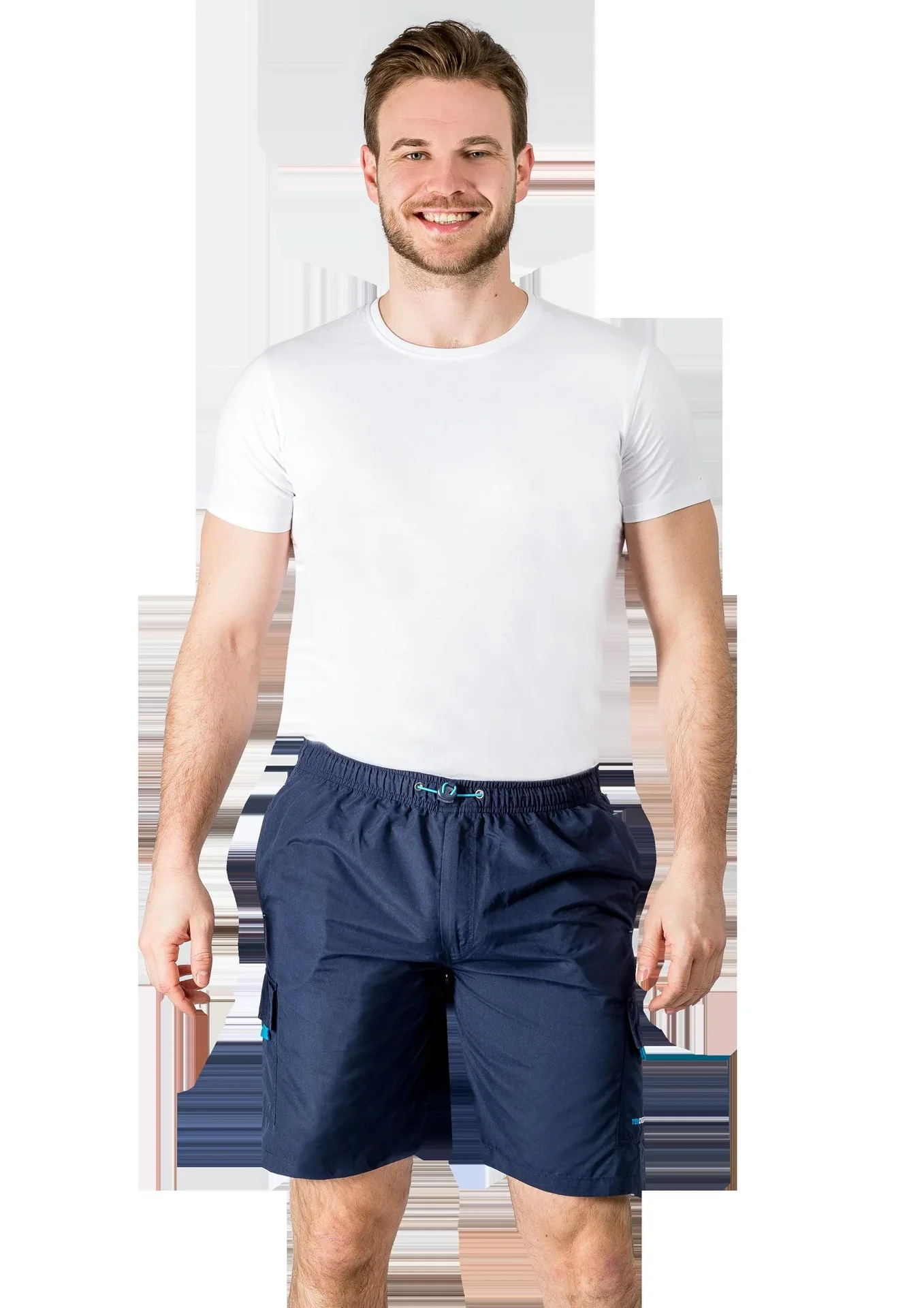 Cargoshort mit Gummizug, Farbe marine Gr.XL - 1