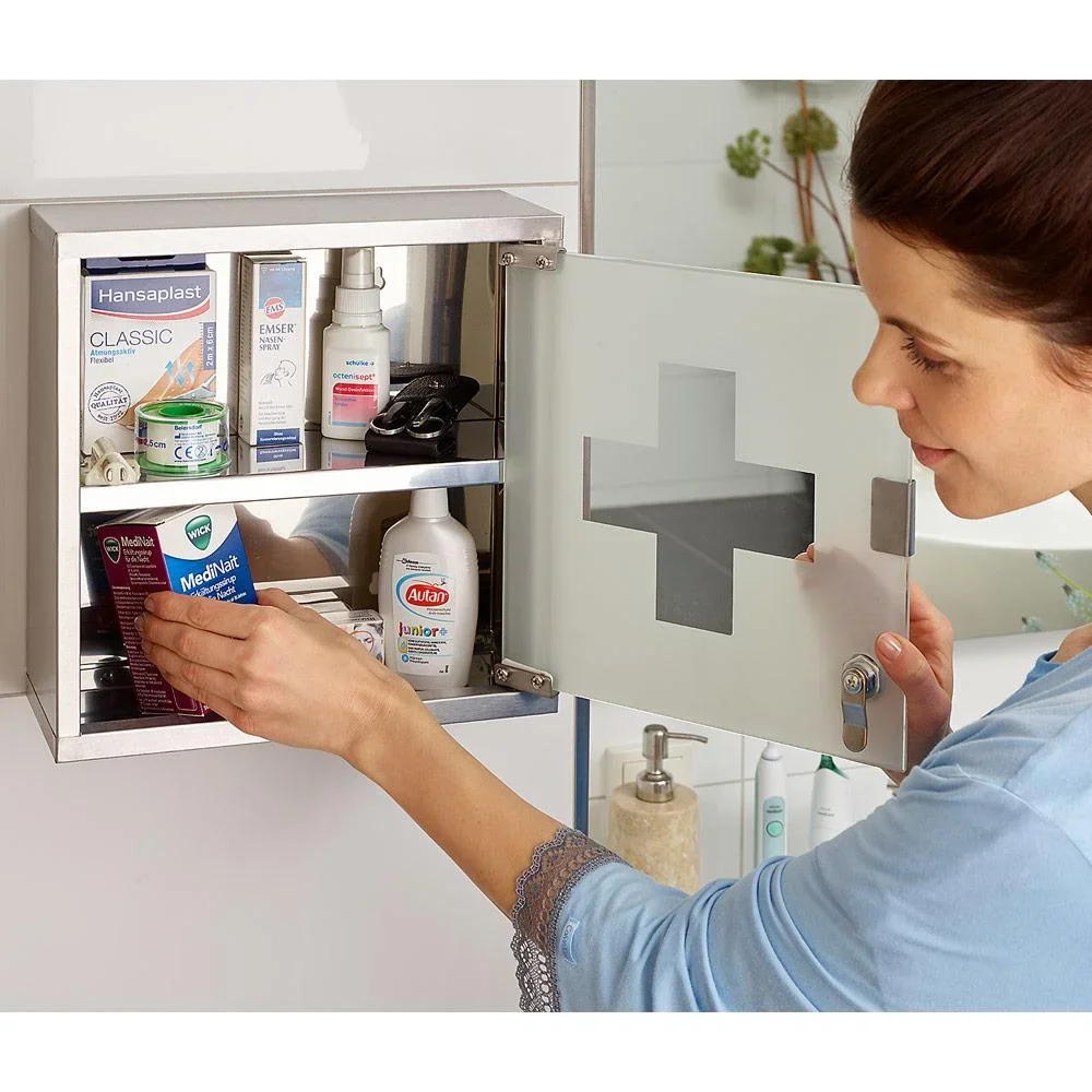 Medizinschrank Erste Hilfe inkl. Schlüssel klein - 1