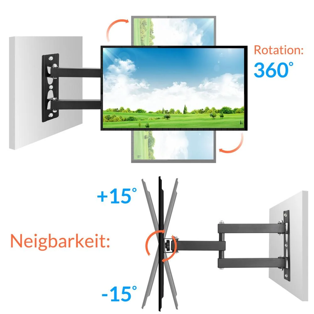 TV-Wandhalterung bis zu 42 Zoll - VESA 200x200 - 2