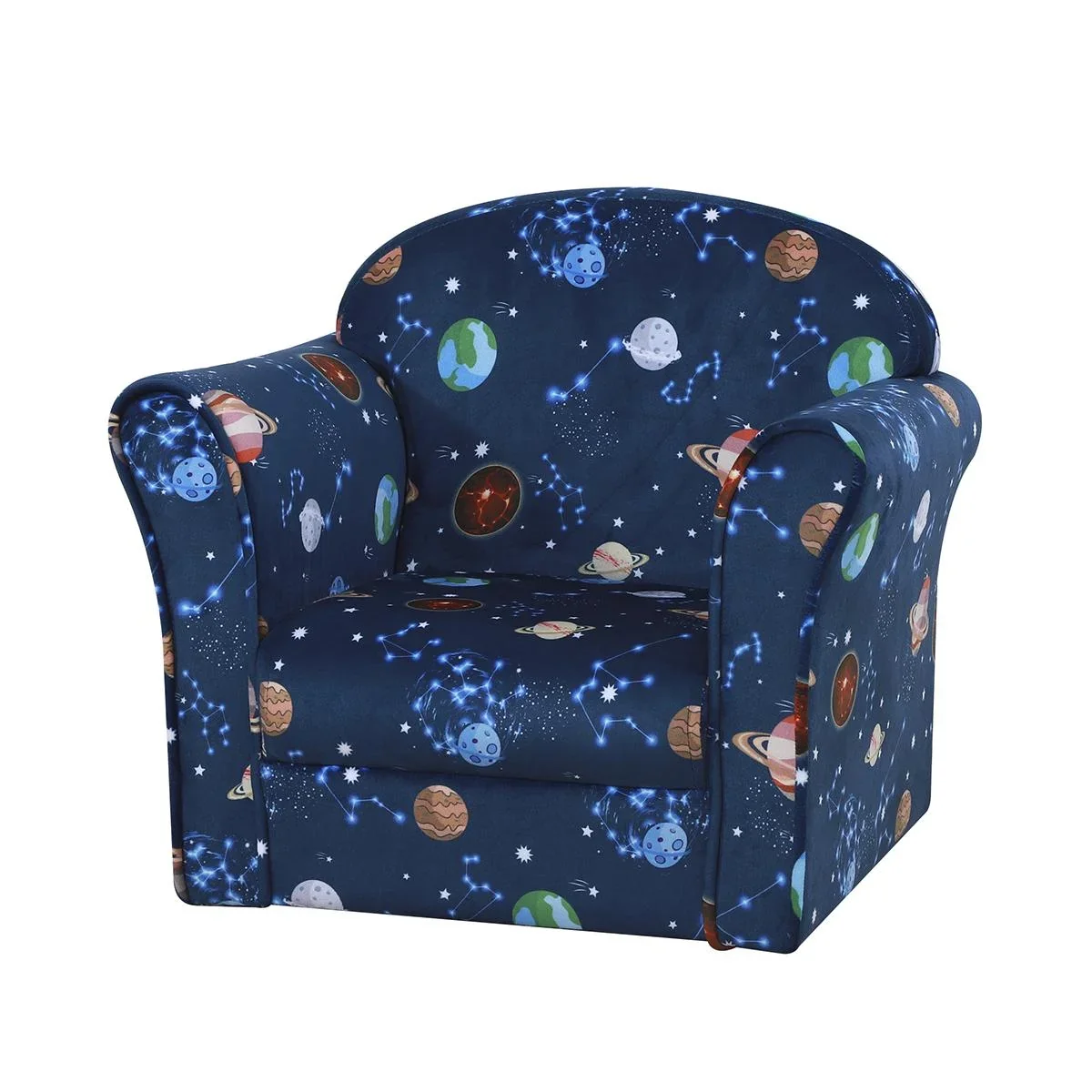 Kindersessel, Kinderzimmer Sofa, Kindersofa Mini-Sofa-Sessel für 3-6 Jahre,Polyester, Blau, 50 x 39 x 44 cm - 1