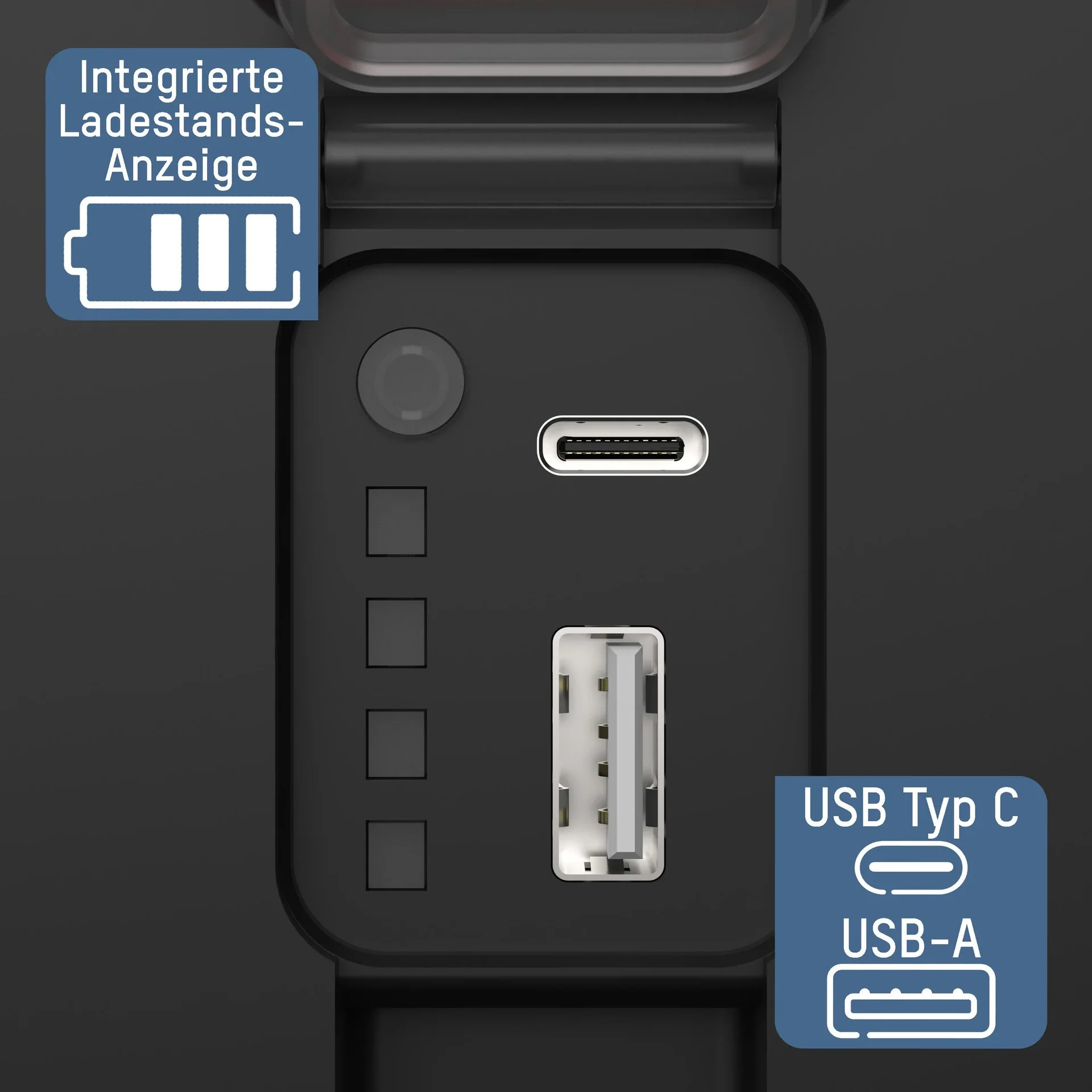COB-LED Arbeitsleuchte mit Powerbankfunktion, 2800 Lumen, IP64, wiederaufladbar - 0