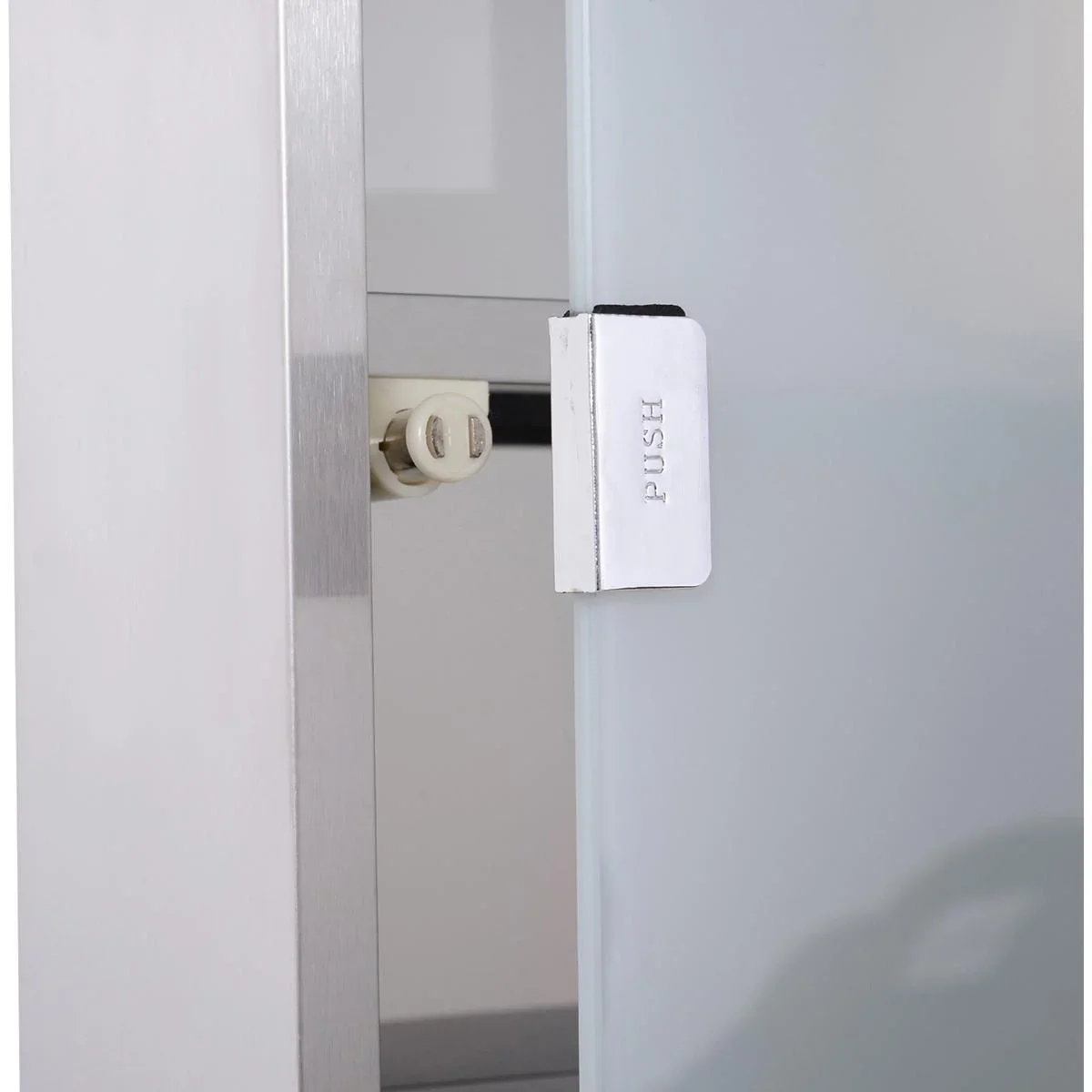 Medizinschrank mit 4 Fachböden silber - 6