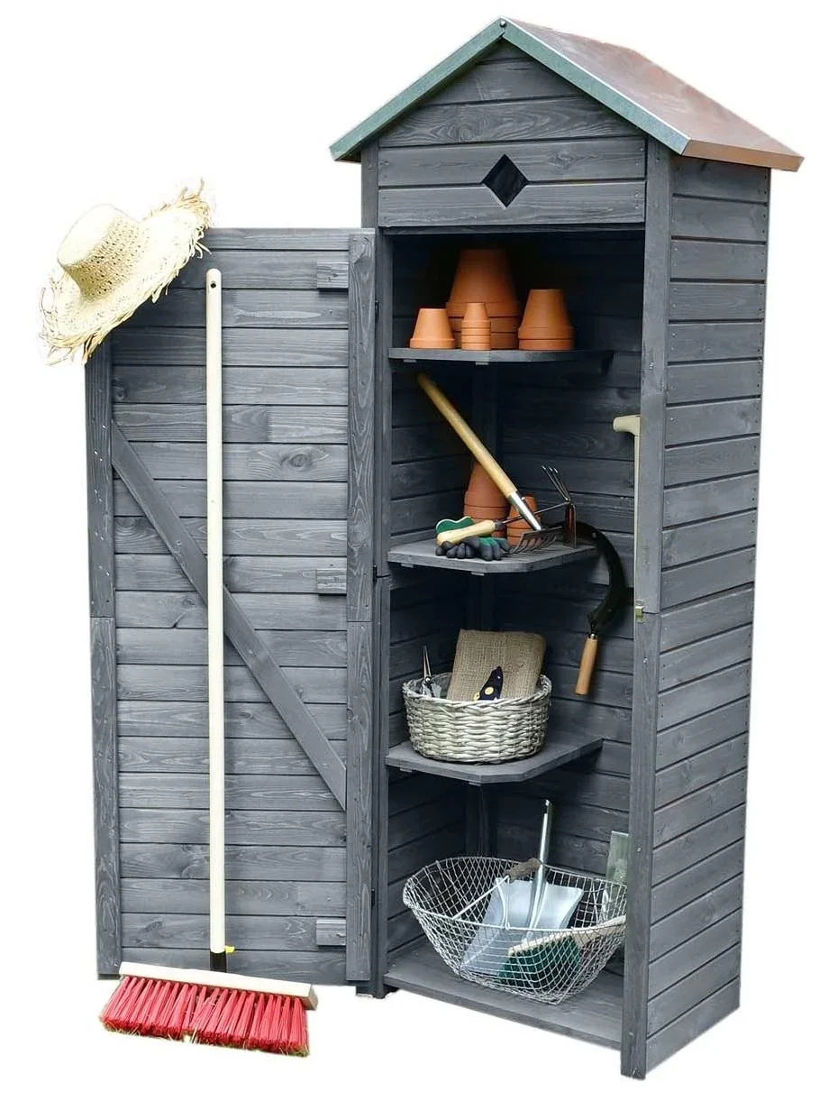 Gartenschrank Babylon, grau - 2