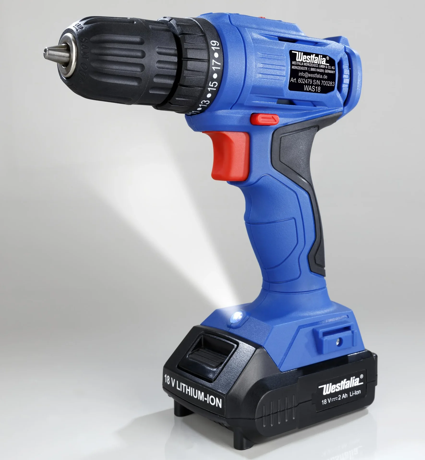 2-Gang Akkubohrschrauber WAS18 18 Volt - 1