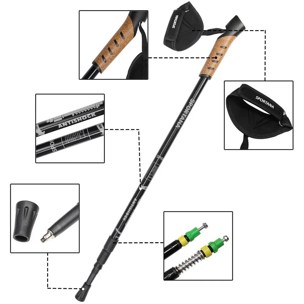 Sportana Nordic Walking Stöcke - grau - 2