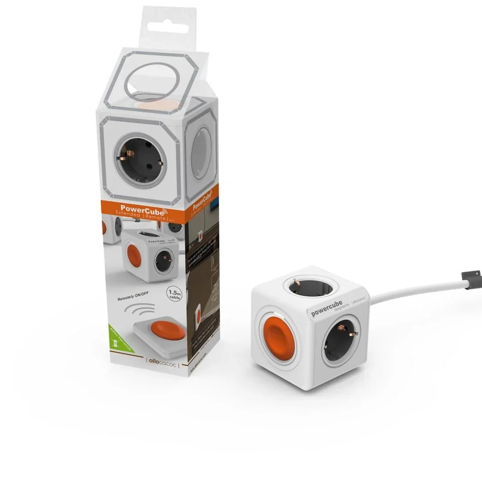 Powercube Extended Steckdosenwürfel mit 4 Steckdosen - 4