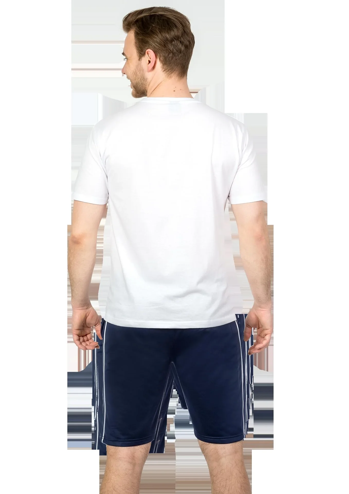 Freizeitshort mit 2 Seitentaschen, Farbe marine, Gr.M - 1