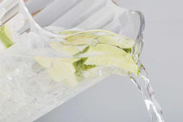 Pitcher, Ø 13 cm, H: 21 cm, Füllmenge 1,5 L - Bierkrug, Karaffe für Limonade, Wasserkaraffe, Kunststoff, transparent - 0